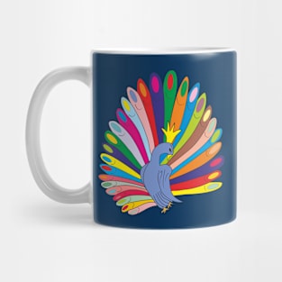 peacock art Mug